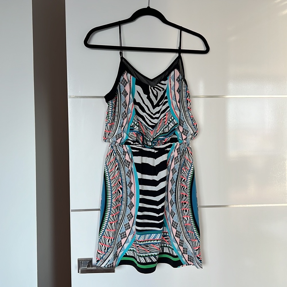 Express Wild Pattern Spaghetti Strap Summer Dress - image 3